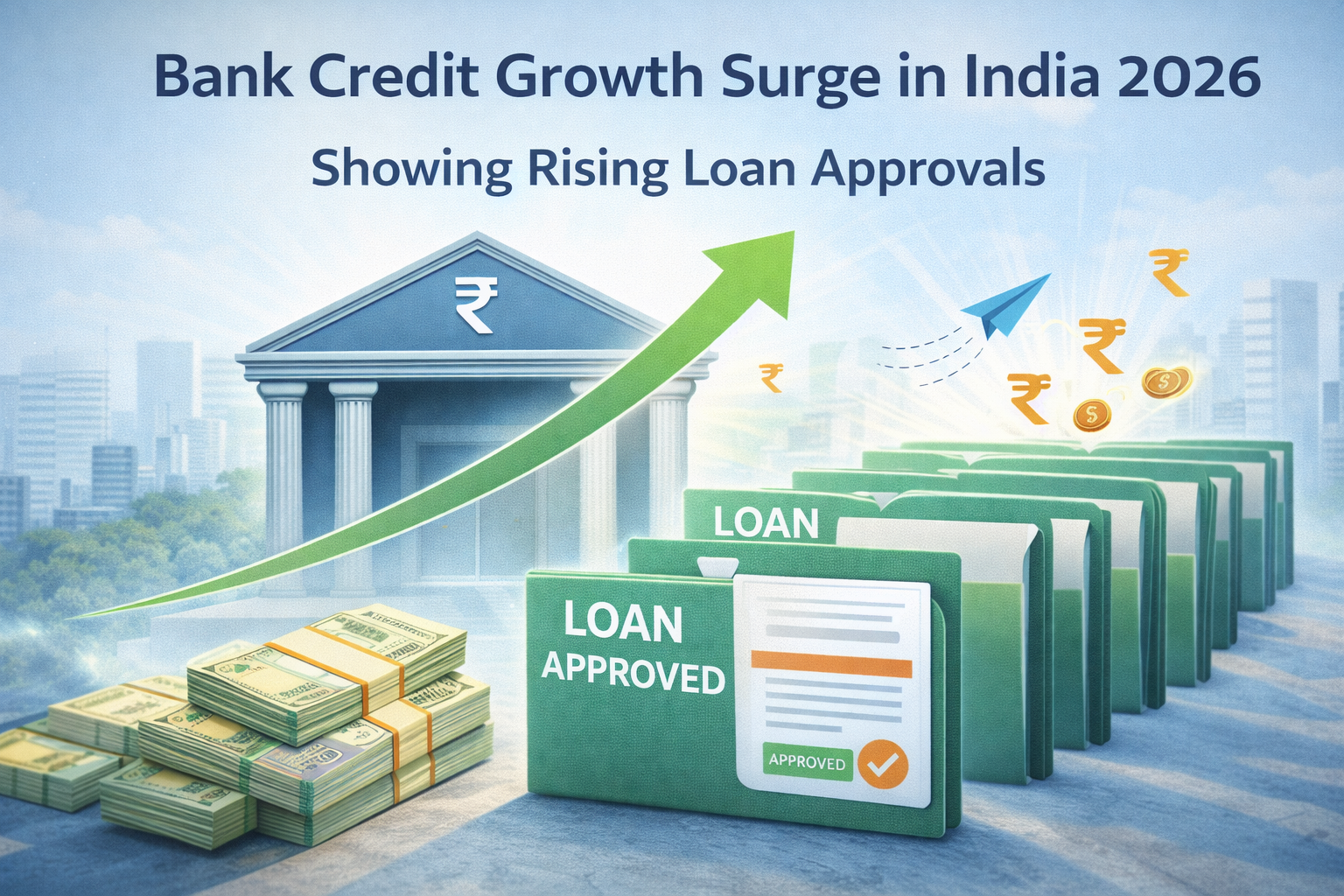 Bank credit growth surge in India 2026 showing rising loan approvals